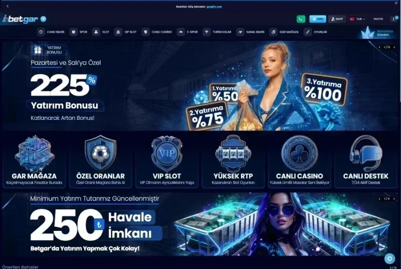 Betgar ana sayfa görünümü