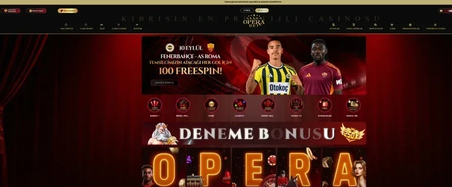 Grand Operabet ana sayfa görünümü