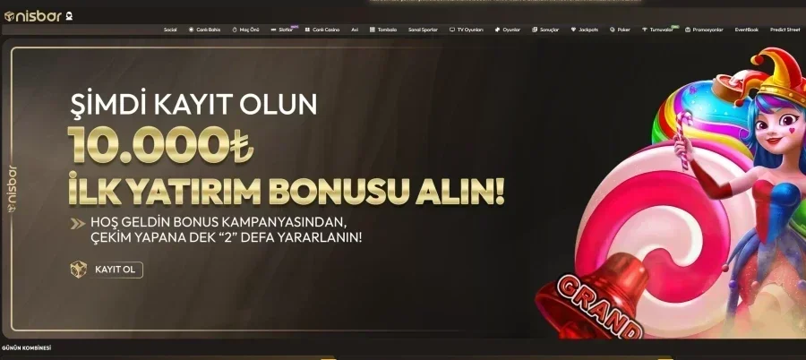 Nisbar ana sayfa görünümü