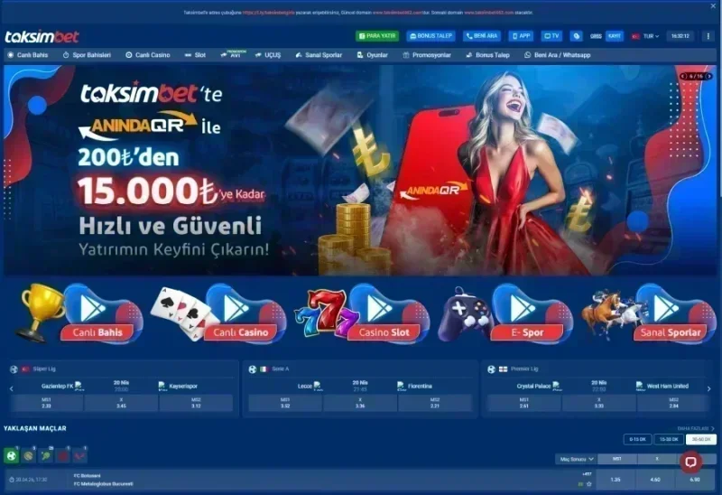 Taksimbet ana sayfa görünümü